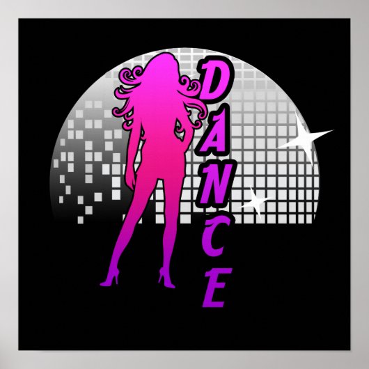 Disco Ball Dancer. Poster (Vorne)