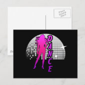 Disco Ball Dancer. Postkarte (Vorne/Hinten)