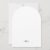 Disco Ball Dinner Einladung blau (Rückseite)