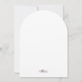 Disco Ball Dinner Orange Einladung (Rückseite)