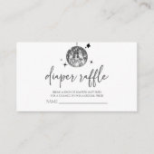 Disco-Ball 'Disco Baby' Kinderdusche Windschutzsch Begleitkarte (Vorderseite)