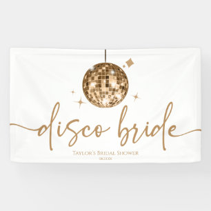 Disco Ball Disco Brautparty Banner