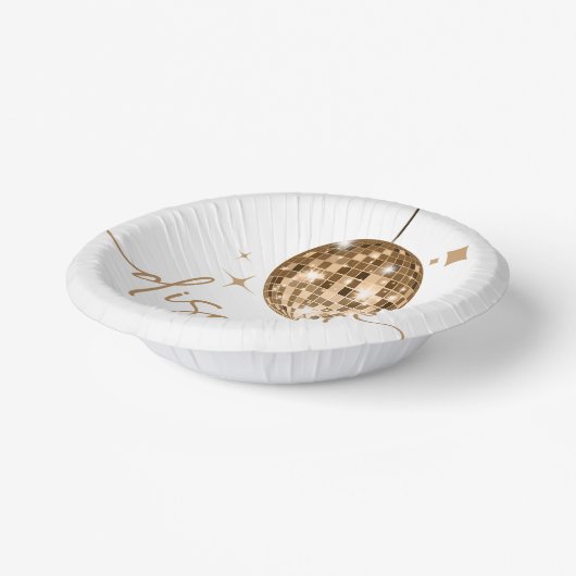 Disco Ball Disco Brautparty Pappteller (Gewinkelt)