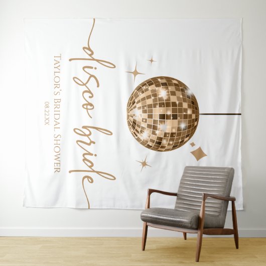 Disco Ball Disco Brautparty Wandteppich (Beispiel (Horizontal))