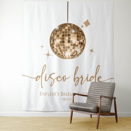 Disco Ball Disco Brautparty Wandteppich (Beispiel)
