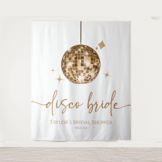 Disco Ball Disco Brautparty Wandteppich (Vorderseite)