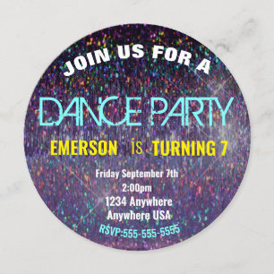 Disco BALL, Disco Dance Geburtstagsparty der 70er  Einladung