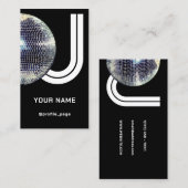 Disco Ball DJ Riesenschild Visitenkarte (Vorne/Hinten)