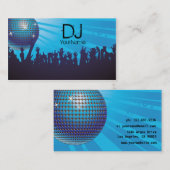 Disco Ball - DJ Visitenkarte Blue (Vorne/Hinten)