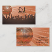 Disco Ball - DJ Visitenkarte braun (Vorne/Hinten)