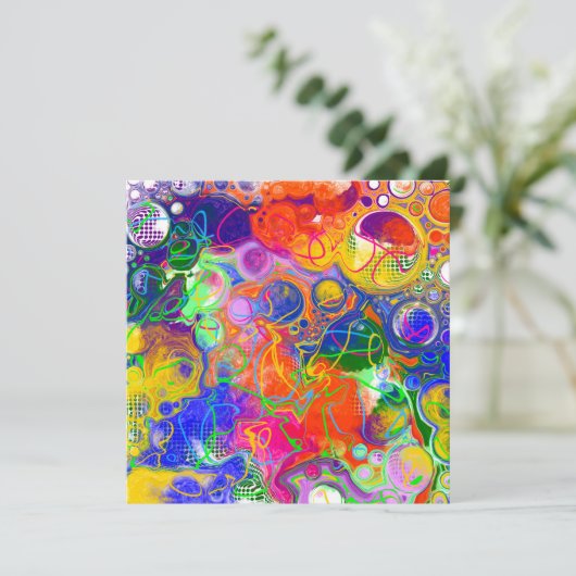 Disco Ball Electricity Fluid Art (Stehend Vorderseite)