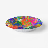 Disco Ball Electricity Fluid Art Pappteller (Gewinkelt)