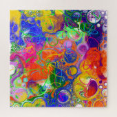 Disco Ball Electricity Fluid Art Puzzle (Horizontal)