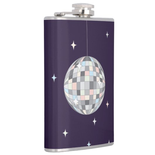 Disco Ball - Flasche Flachmann (Rechts)