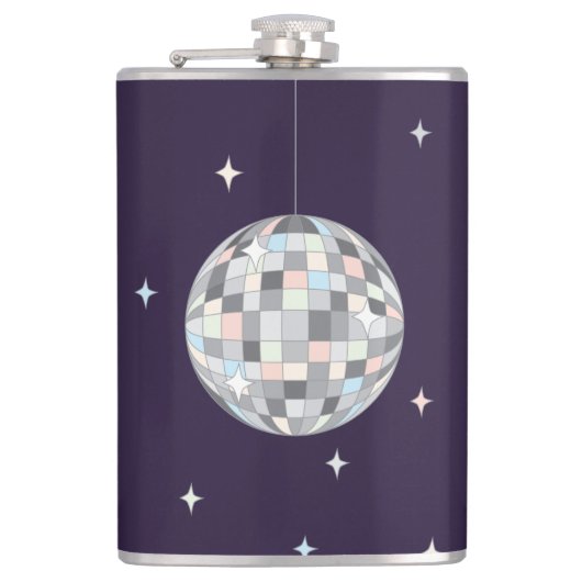 Disco Ball - Flasche Flachmann (Vorderseite)