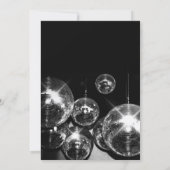 Disco Ball - Geburtstagsparty Einladung (Rückseite)