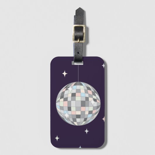 Disco Ball - Gepäckanhänger (Vorderseite Vertikal)
