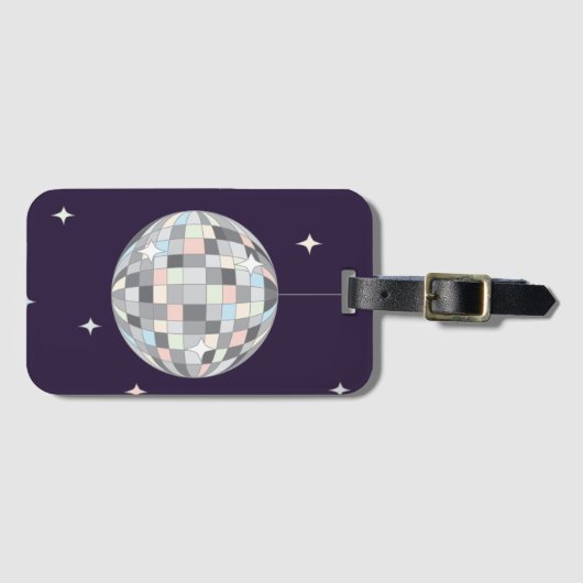 Disco Ball - Gepäckanhänger (Vorderseite (Horizontal))