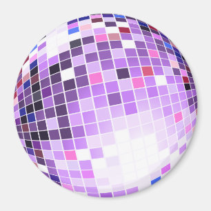 Disco-Ball, Glitzer-Ball oder Spiegelball Magnet