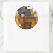 Disco Ball - Glossaufkleber Runder Aufkleber (Tasche)