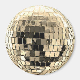 Disco Ball - Gold Magnet