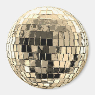 Disco Ball - Gold Magnet