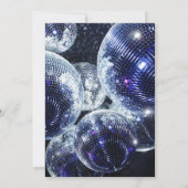 Disco Ball Graduation Party Einladung (Rückseite)