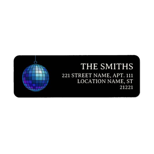 Disco Ball Halloween Rücksendeadresse (Vorne)