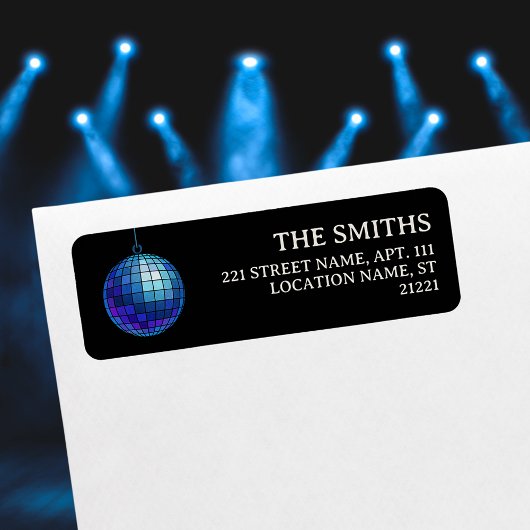 Disco Ball Halloween Rücksendeadresse