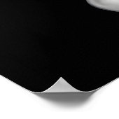 Disco Ball High Heels Druck, Schwarz und Weiß Poster (Ecke)