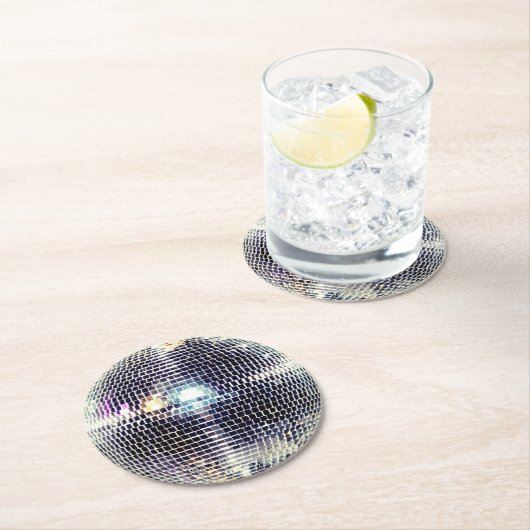 Disco Ball Imitate realistisch Runder Pappuntersetzer (Vor Ort)