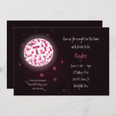 Disco Ball Junggeselinnen-Abschied Einladungen (Vorne/Hinten)