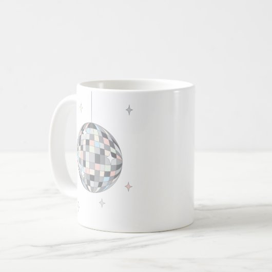 Disco Ball Kaffeetasse (Vorderseite Links)