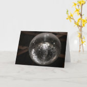 Disco-Ball Karte (Gelbe Blume)