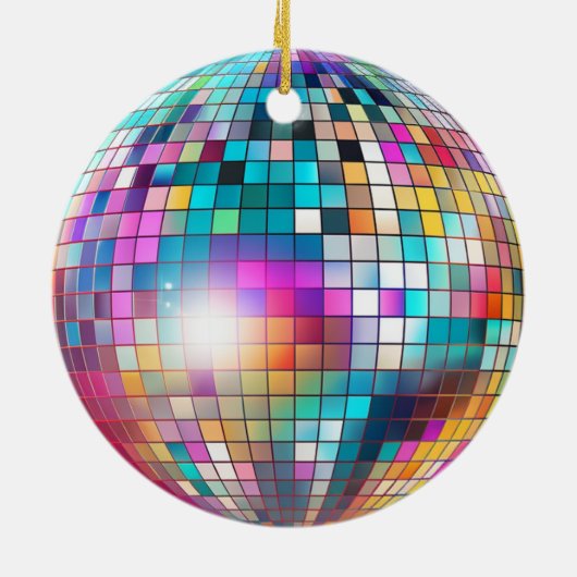 Disco Ball Keramik Ornament (Hinten)