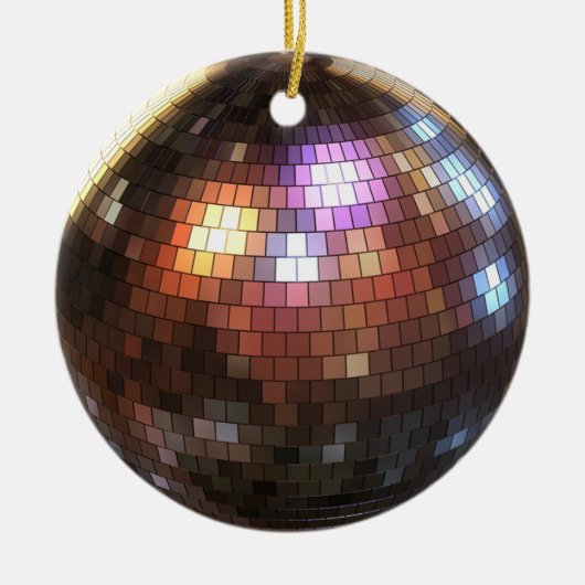 Disco Ball Keramik Ornament (Vorne)