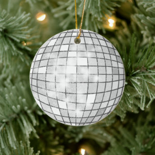 Disco Ball Keramik Ornament