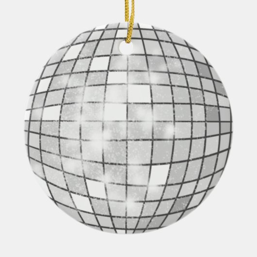 Disco Ball Keramik Ornament (Vorne)