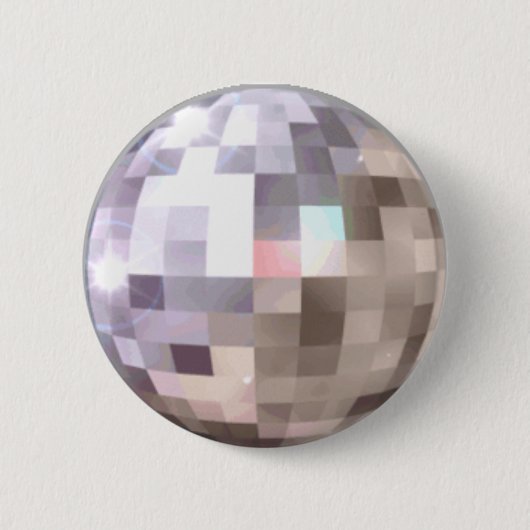 DISCO-BALL Knopf Button (Vorderseite)