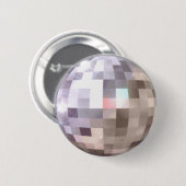 DISCO-BALL Knopf Button (Vorne & Hinten)