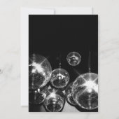 Disco Ball Liga Abschluss Einladung (Rückseite)