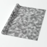 Disco Ball Light Silber Look Wrapping Paper