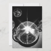 Disco Ball Ligts Tanzt Party Einladung (Rückseite)