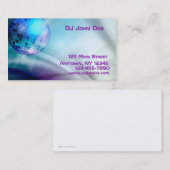 Disco-Ball-Musikindustrie-Karte Visitenkarte (Vorne/Hinten)