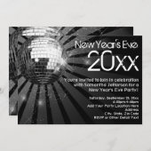Disco Ball New Year's Eve Party Einladung (Vorne/Hinten)