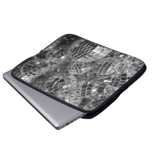 Disco Ball Ornaments Laptopschutzhülle (Vorne Knopf)