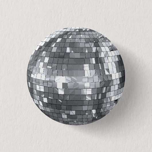 Disco Ball Party Bachelorette Button (Vorderseite)