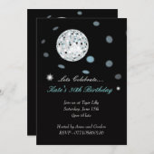 Disco-Ball-Party Einladung (Vorne/Hinten)