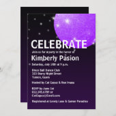 Disco-Ball-Party Einladungen (Vorne/Hinten)