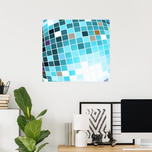 Disco Ball Poster (Heimbüro)